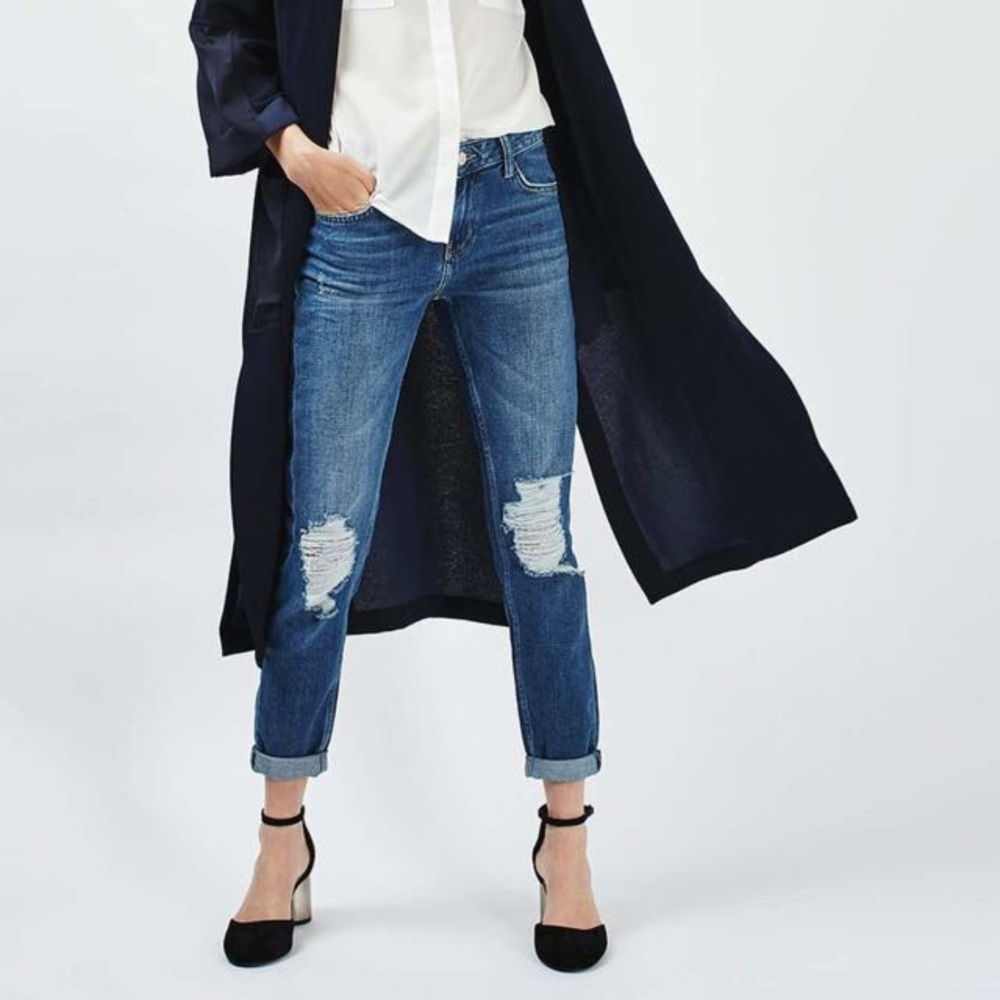 NEW Topshop Lucas Boyfriend Jeans